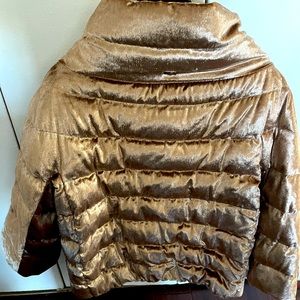 Herno down coat for women. Like new. Tan with shimmer.